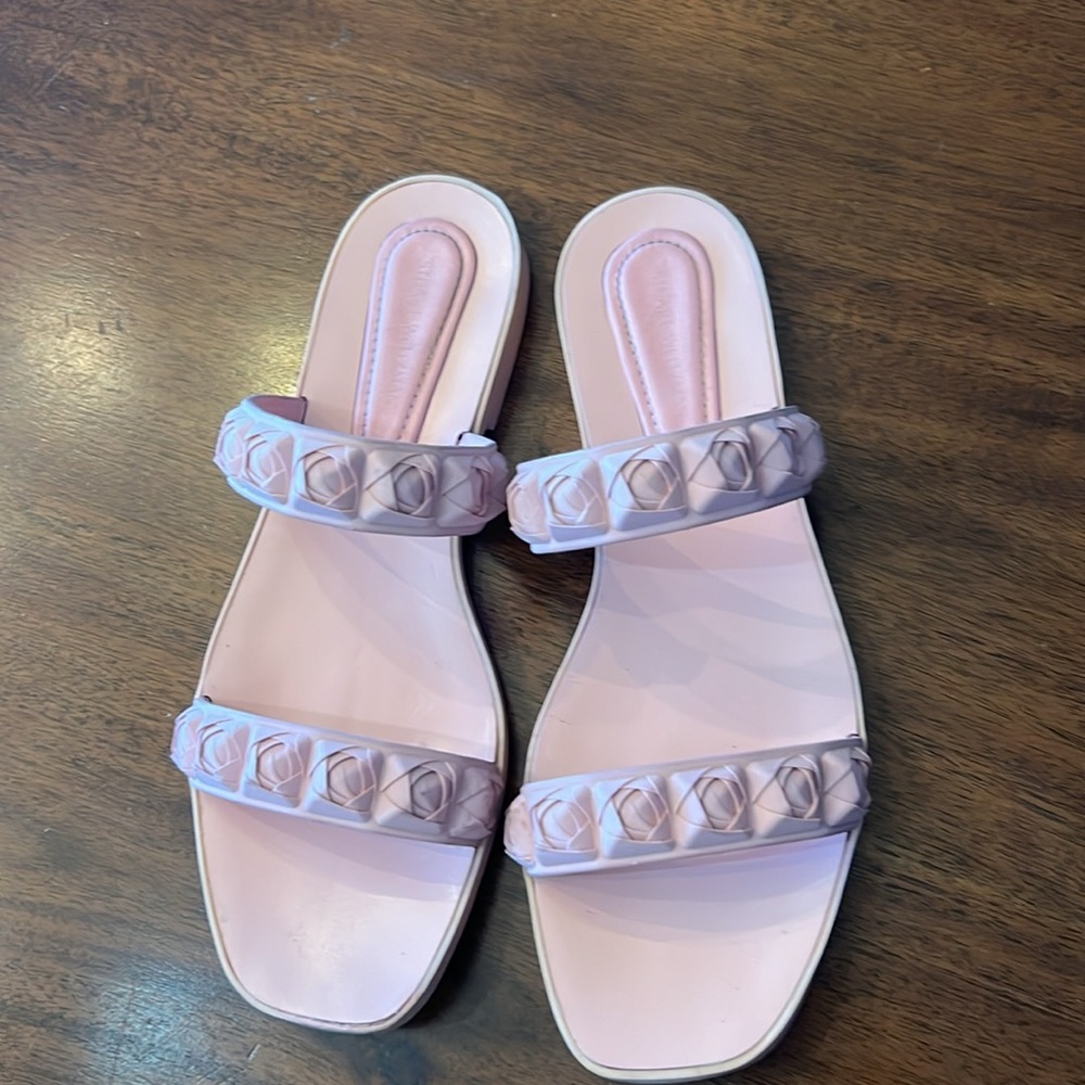 Stuart Weitzman Pink Rosita Slide Flatform Sandal - image 3